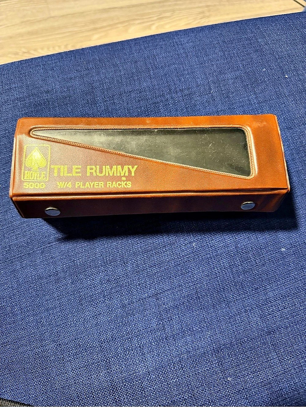 Rummikub Tile Rummy Game Set Brown Vintage
